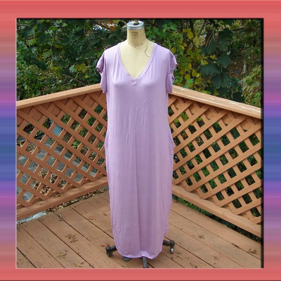 NWOT size L 10-12 JOLIE lavender lounge Maxi dress - Picture 1 of 11